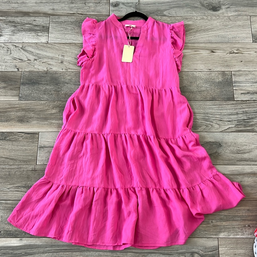 Entro sleeveless linen dress